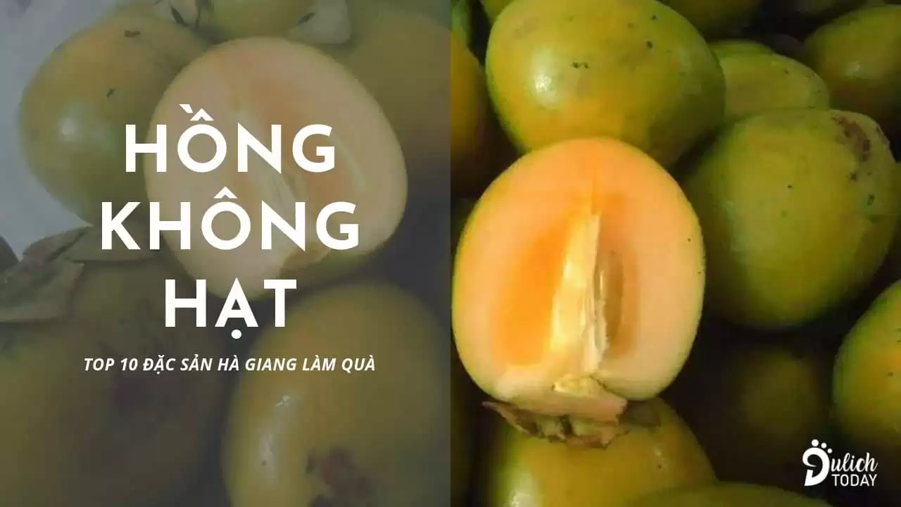 Hồng không hạt đã ngọt lại giòn