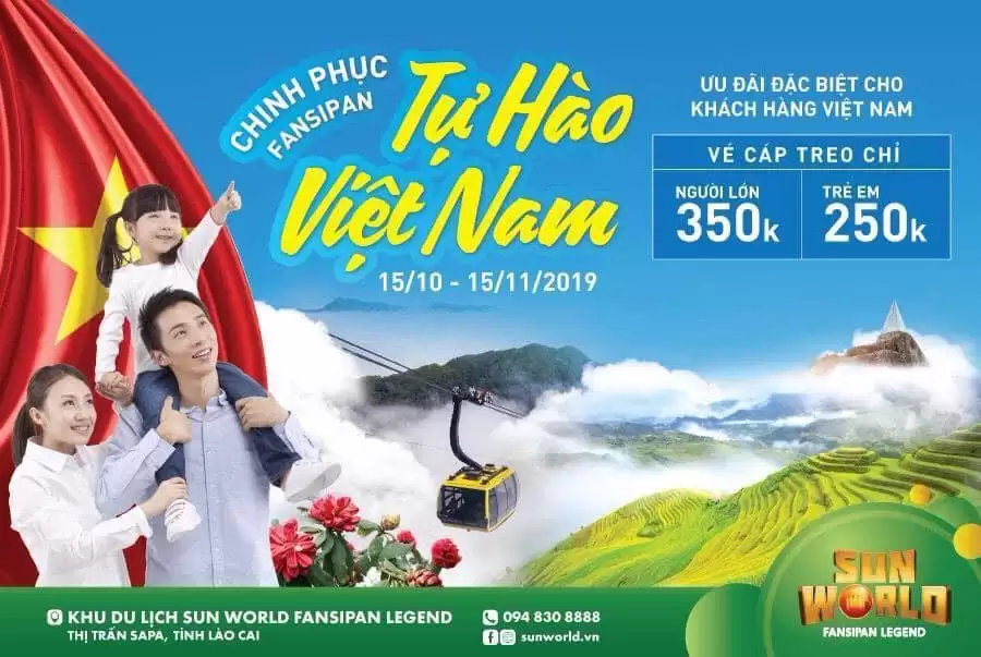 Giảm giá vé cáp treo Fansipan Sapa