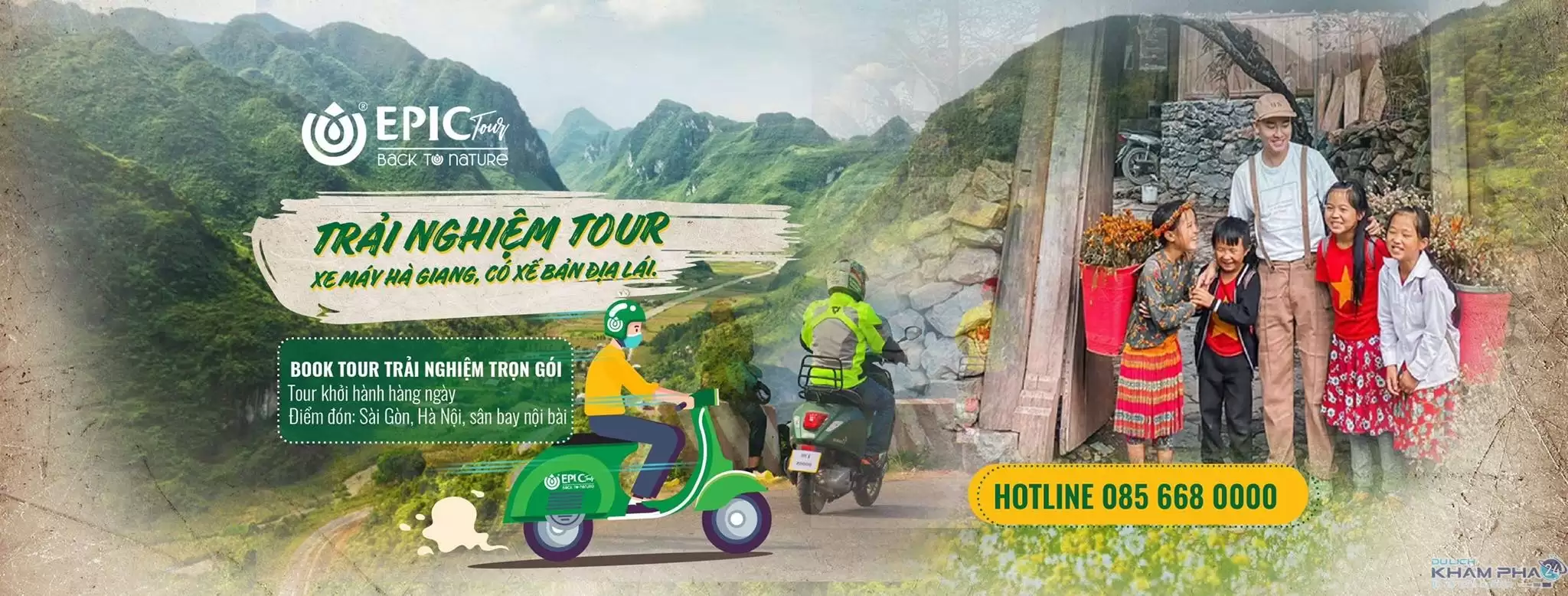 Tour xe máy Hà Nội – Hà Giang (ảnh Ha Giang Epic Tour)